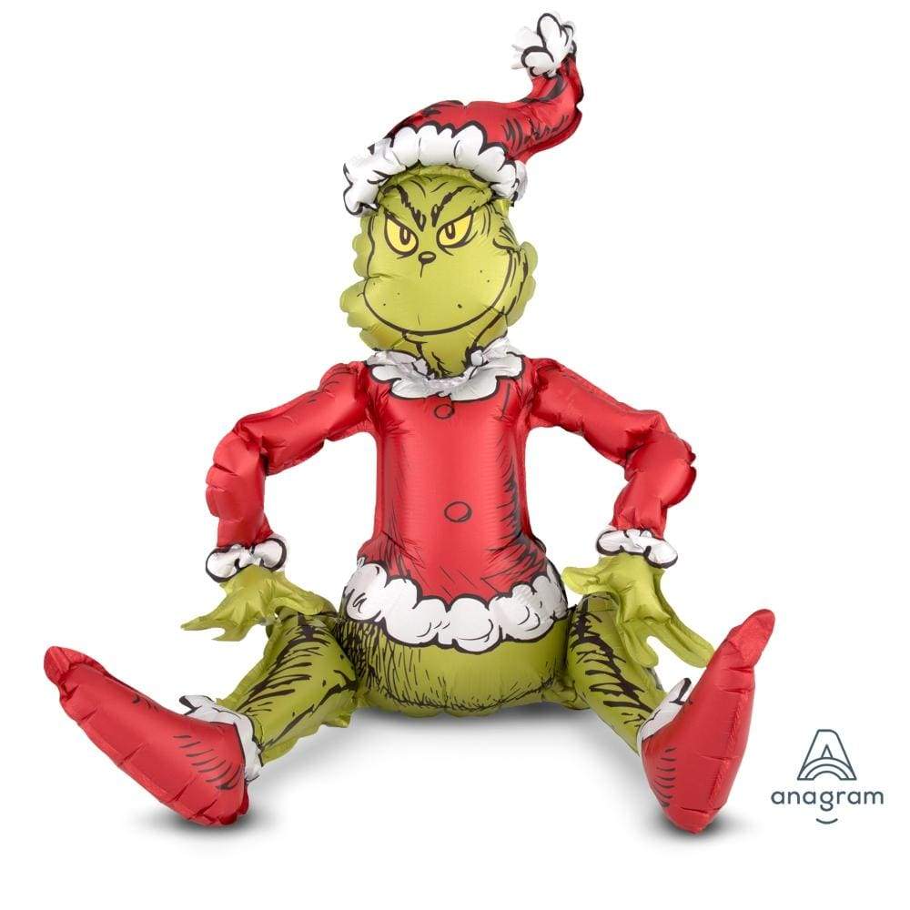 Anagram 24" Grinch Balloon Sitting Multi-Balloon